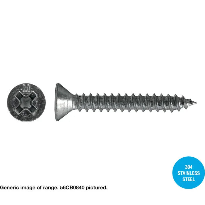 stainless steel screws philips drive 8g x 25mm